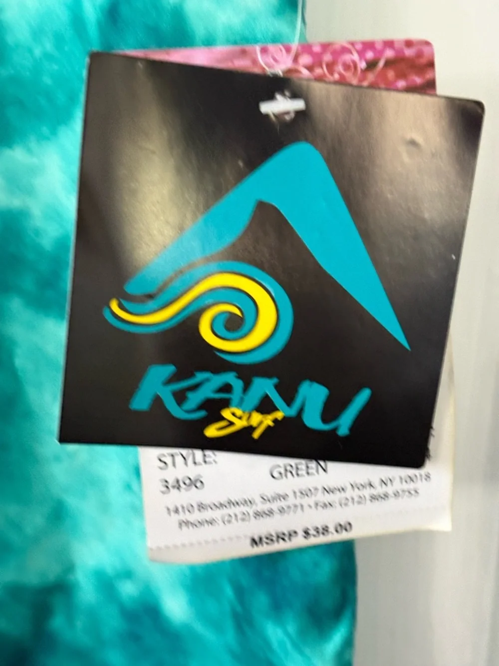 Kanu Surf Teal Green Tie-Dye Boardshorts